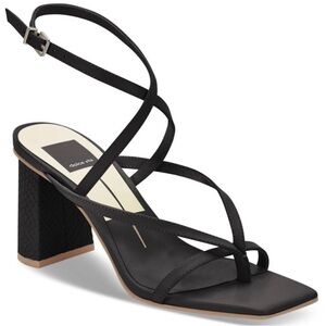 Dolce Vita Paroo Black Strappy Women's Sandals Block Heel